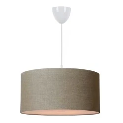 Monahan Megapap fabric ceiling lamp in sand beige color 38x20x70cm. Monahan Megapap fabric ceiling lamp in sand beige color 38x20x70cm.