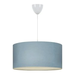 Monahan Megapap fabric ceiling lamp in blue color 38x20x70cm. Monahan Megapap fabric ceiling lamp in blue color 38x20x70cm.