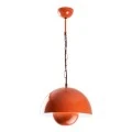 Neptun Megapap  E27 metallic ceiling lamp in orange color Ø30x70cm.