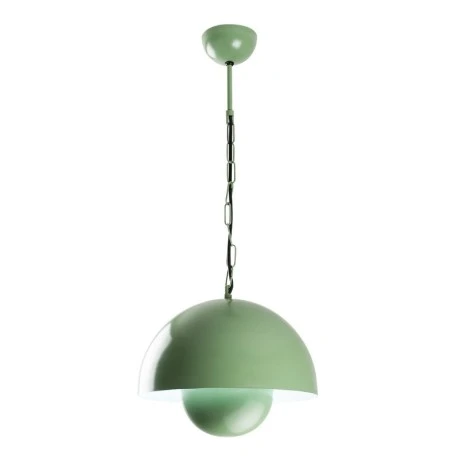 Neptun Megapap  E27 metallic ceiling lamp in green mint color Ø30x70cm.