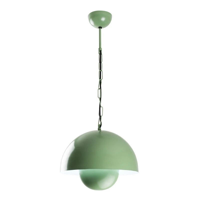 Neptun Megapap  E27 metallic ceiling lamp in green mint color Ø30x70cm.