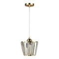 Neva Megapap E27 glass single light ceiling light in gold color 20x20x70cm.