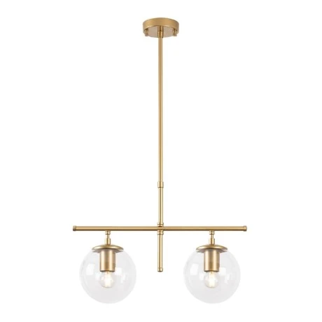 Nilufer Megapap E27 metallic two-light ceiling light in gold color 52x15x76cm.