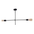 Nimo Megapap E27 metallic ceiling light in black color 92x12x57cm.