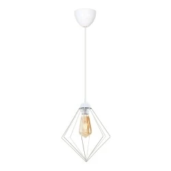 Nura Megapap E27 metallic -single-light ceiling light in white color 24x24x72cm. Nura Megapap E27 metallic -single-light ceiling light in white color 24x24x72cm.