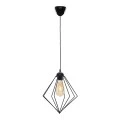 Nura Megapap E27 metallic -single-light ceiling light in black color 24x24x72cm.