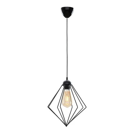 Nura Megapap E27 metallic -single-light ceiling light in black color 24x24x72cm.
