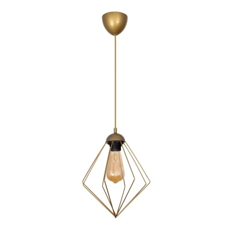 Nura Megapap E27 metallic -single-light ceiling light in gold color 24x24x72cm.