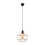 Perro sinlge-light metallic roof lamp in black - bronze color Φ25x105cm.