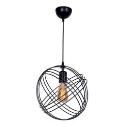 Phillipe Megapap E27 metallic ceiling light in black color 35x35x70cm Phillipe Megapap E27 metallic ceiling light in black color 35x35x70cm