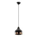 Precious Megapap E27 metallic ceiling lamp in black - bronze color Φ17x112cm.