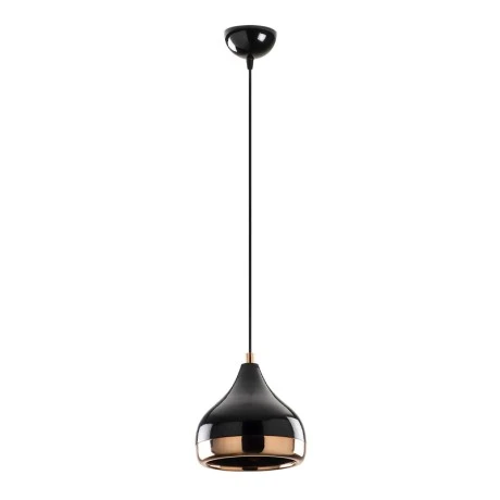 Precious Megapap E27 metallic ceiling lamp in black - bronze color Φ17x112cm.