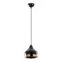Precious Megapap E27 metallic ceiling lamp in black - bronze color Φ17x112cm.