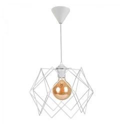 Pyant Megapap metallic ceiling lamp in white color 23x17x70cm. Pyant Megapap metallic ceiling lamp in white color 23x17x70cm.
