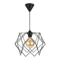 Pyant Megapap metallic ceiling lamp in black color 23x17x70cm.