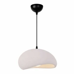 Riven Megapap E27 polyester ceiling lamp in cream color Ø35x80cm. Riven Megapap E27 polyester ceiling lamp in cream color Ø35x80cm.