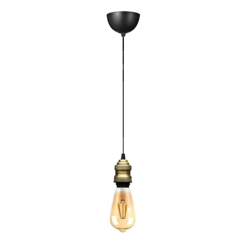 Rustic Megapap E27 metallic ceiling lamp in retro antique color 100-120cm.