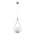 Shemesh Megapap E27 metallic single-light ceiling light in silver color 20x20x85cm.
