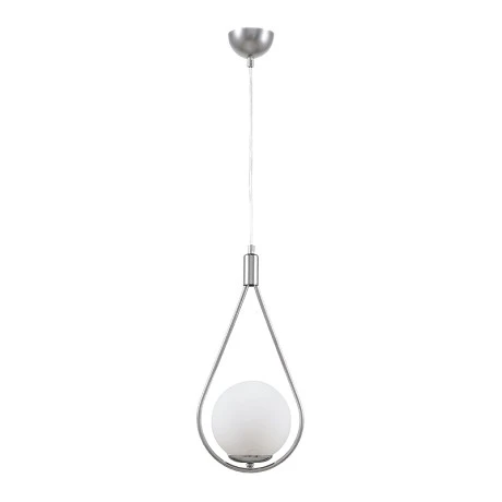 Shemesh Megapap E27 metallic single-light ceiling light in silver color 20x20x85cm.