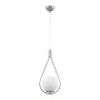 Shemesh Megapap E27 metallic single-light ceiling light in silver color 20x20x85cm.