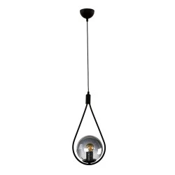 Shemesh Megapap metallic single-light ceiling light E27 in black color 20x20x85cm. Shemesh Megapap metallic single-light ceiling light E27 in black color 20x20x85cm.