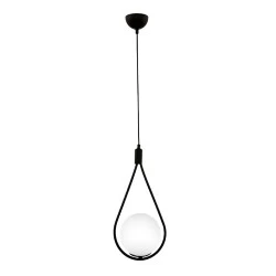 Shemesh Megapap metallic single-light ceiling light E27 in black color 20x20x85cm. Shemesh Megapap metallic single-light ceiling light E27 in black color 20x20x85cm.