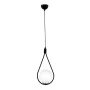 Shemesh Megapap metallic single-light ceiling light E27 in black color 20x20x85cm.