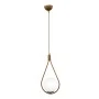 Shemesh Megapap metallic single-light ceiling light E27  in matte gold color 20x20x85cm.