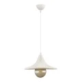 Silia Megapap E27 metal single-light ceiling light in white color 27x27x65cm.