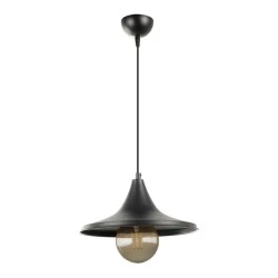 Silia Megapap E27 metal single-light ceiling light in black color 27x27x65cm. Silia Megapap E27 metal single-light ceiling light in black color 27x27x65cm.