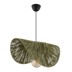 Taco Megapap E27 jute ceiling lamp in green color 51x36x55cm. Taco Megapap E27 jute ceiling lamp in green color 51x36x55cm.