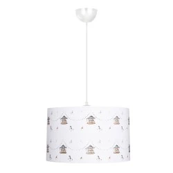 Tale Megapap PVC fabric ceiling light multicolor Ø33x70cm. Tale Megapap PVC fabric ceiling light multicolor Ø33x70cm.