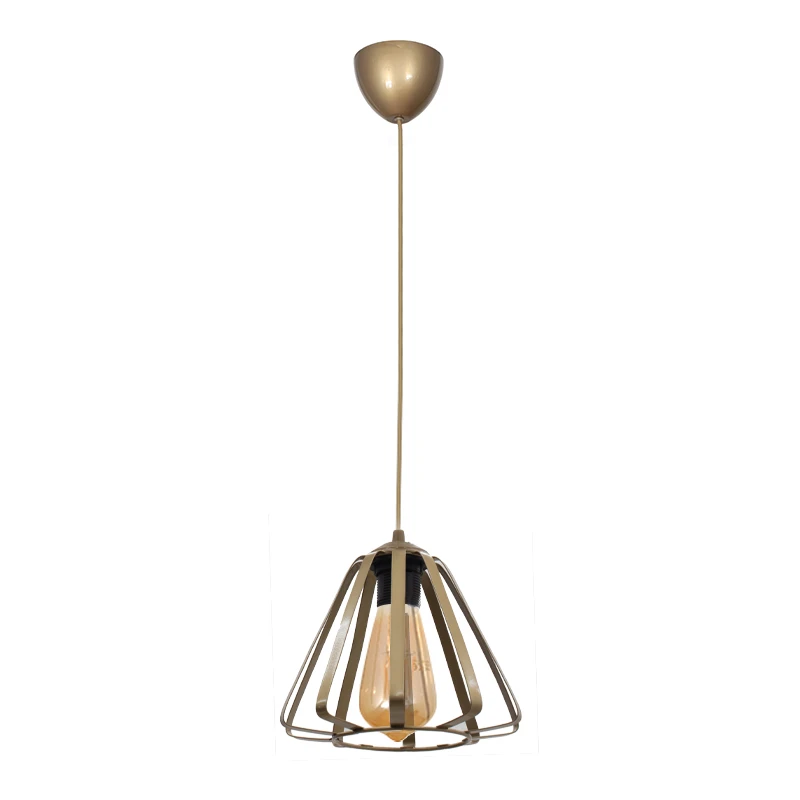 Teresa Megapap metallic ceiling light in gold color Ø22x65cm.