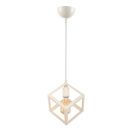 Thora Megapap metallic single-light ceiling light E27  in white color 22x22x70cm.