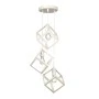Thora Megapap metallic three-light ceiling light E27  in white color 22x22x70cm.