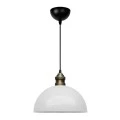 Tomas Megapap  E27 metallic ceiling lamp in white color Ø25x100cm.