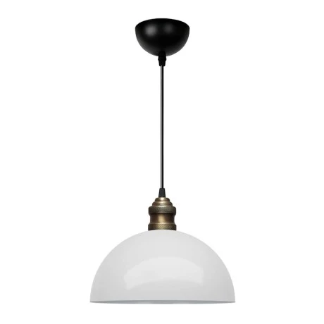Tomas Megapap  E27 metallic ceiling lamp in white color Ø25x100cm.