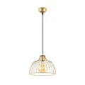 Treiso Megapap  E27 metallic ceiling lamp in gold color Ø28x126cm.