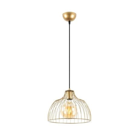 Treiso Megapap  E27 metallic ceiling lamp in gold color Ø28x126cm.
