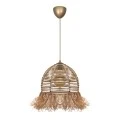 Varena Megapap E27 paper ceiling light in natural color Ø30x70cm.