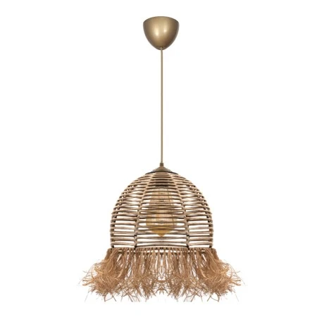 Varena Megapap E27 paper ceiling light in natural color Ø30x70cm.