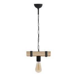 Vero Megapap wooden ceiling light in natural - black color 25x8x65cm.