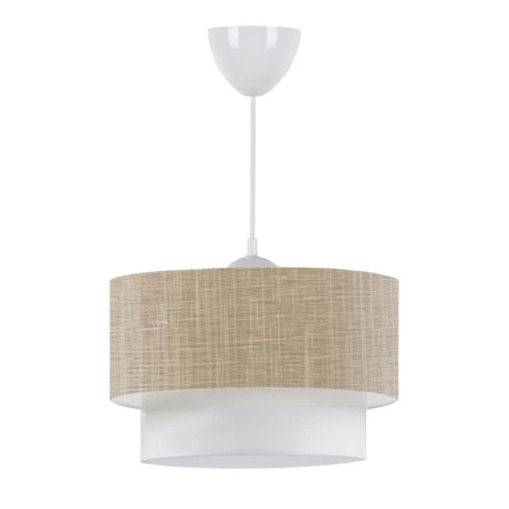 Whitehouse Megapap E27  fabric ceiling lamp in beige color 30x20x55cm.