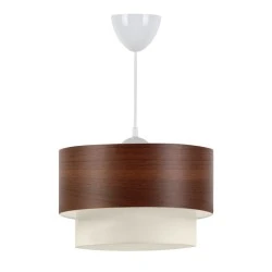 Whitehouse Megapap fabric ceiling lamp in brown color 30x20x55cm. Whitehouse Megapap fabric ceiling lamp in brown color 30x20x55cm.