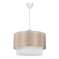 Whitehouse Megapap fabric ceiling lamp in golden color 30x20x55cm. Whitehouse Megapap fabric ceiling lamp in golden color 30x20x55cm.