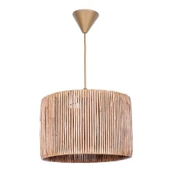 Zale Megapap E27 paper ceiling light in natural color 28x28x65cm. Zale Megapap E27 paper ceiling light in natural color 28x28x65cm.