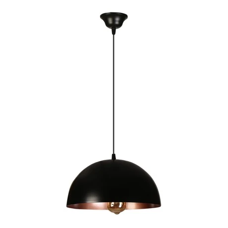 Zalika Megapap metallic single-light ceiling light in black color 30x15x80cm.