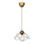 Zufash Megapap E14 metallic single-light ceiling light in golden color 25x25x60cm.
