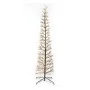 ILLUMINATED XMAS TREE 210CM WITH 4000 WARM WHITE LED ON BLACK METAL BASE D70CM