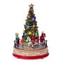 CHRISTMAS RESIN TREE WITH ADAPTOR LED LIGHT MOVEMENT AND MUSIC 18,5X18,5X26CM